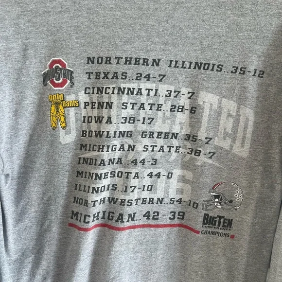 Y2K Men’s Medium Ohio State 2006 Big Ten Champions Long Sleeve T-Shirt - Picture 5 of 7
